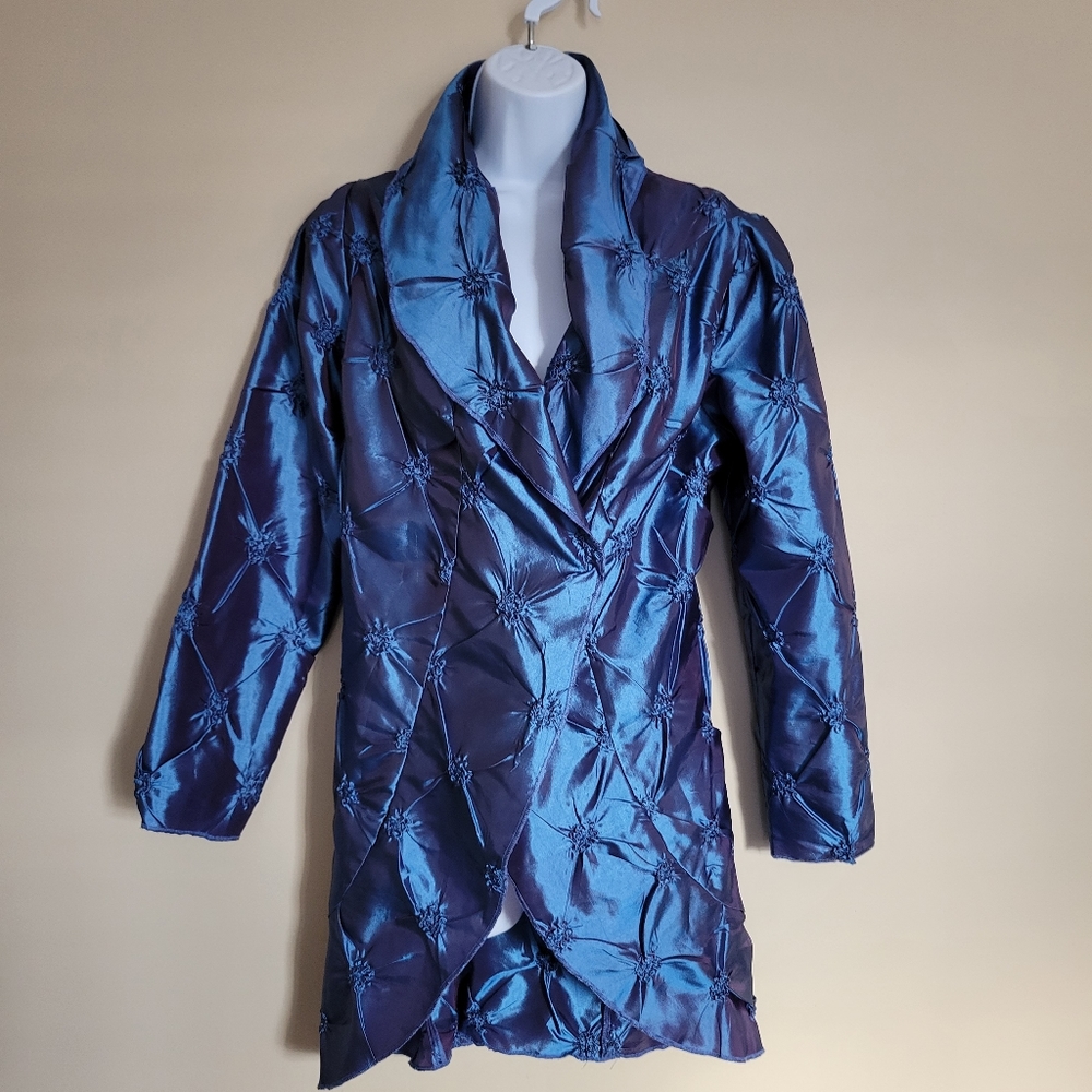 Redwood Court Silk Blend Long Jacket